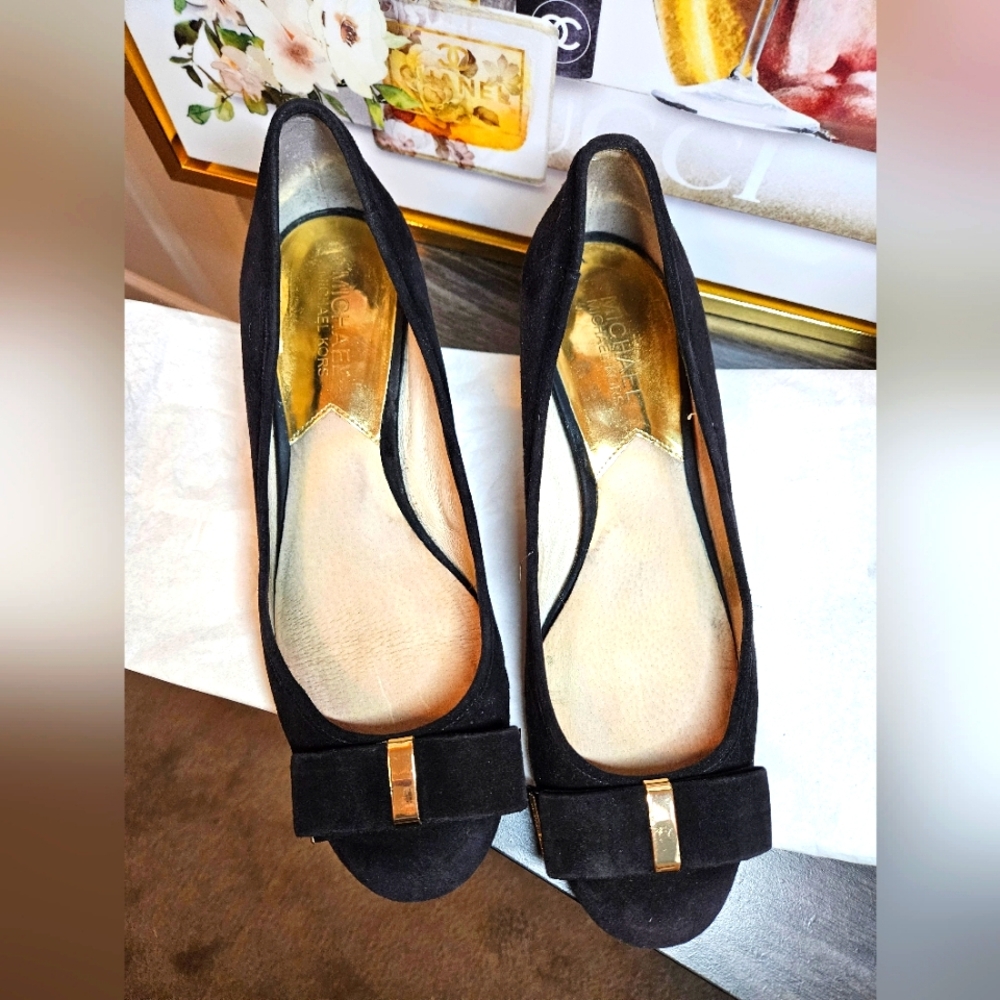 Michael Kors Black Suede Shoes